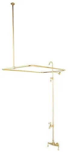 KINGSTON BRASS KINGSTON BRASS CC61T2 Clawfoot Tub Filler Polished Brass 25" x 42 — product photo