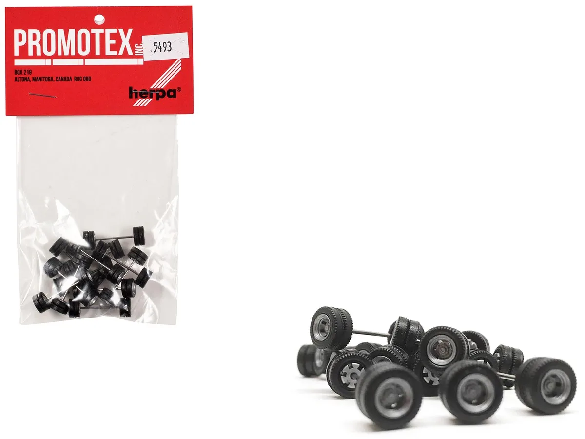 Promotex Promotex Goldhofer Trailer Wheelsets 12 Sets 1/87 HO — product photo
