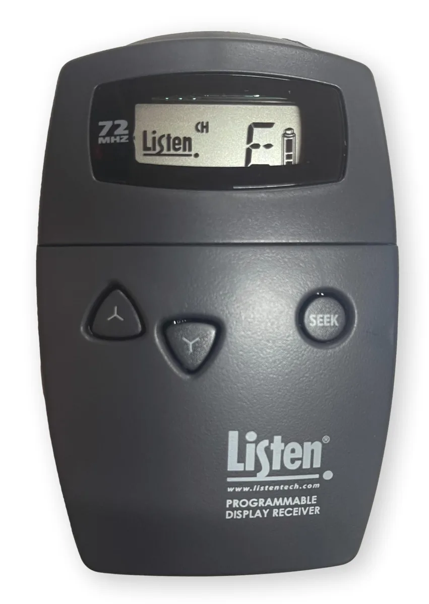 Listen Technologies Listen Technologies LR-500-072 Portable RF Receiver 2 in 1 accessory — product photo