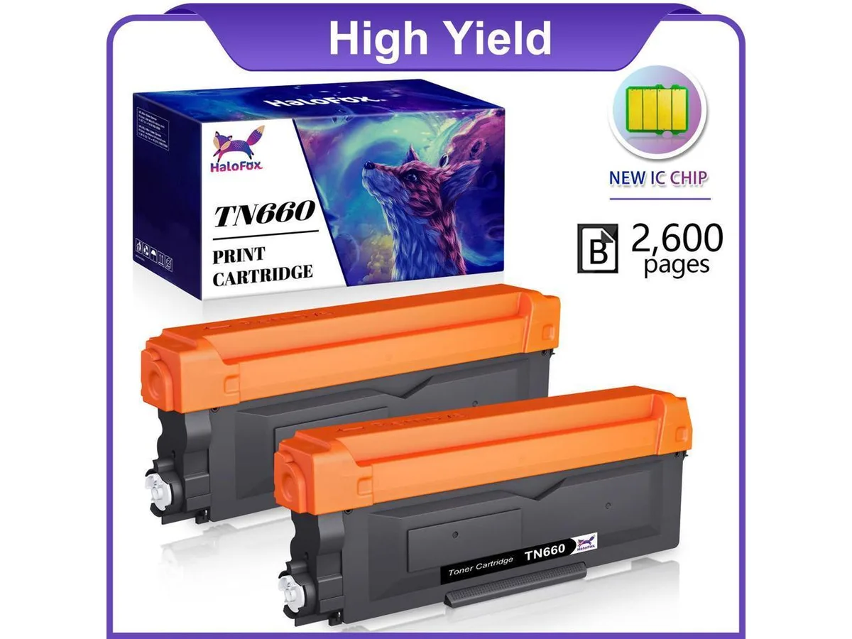 V4ink V4ink 2-Pack TN660 Black Toner Cartridges 2600 Pages — product photo