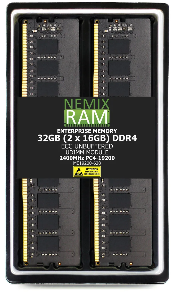 NEMIX RAM NEMIX RAM 32GB (2 x 16GB) DDR4 2400MHz ECC UDIMM server RAM — product photo