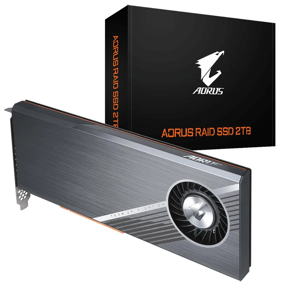 GIGABYTE GIGABYTE AORUS RAID SSD 2TB PCIe 3.0 x8 internal SSD — product photo