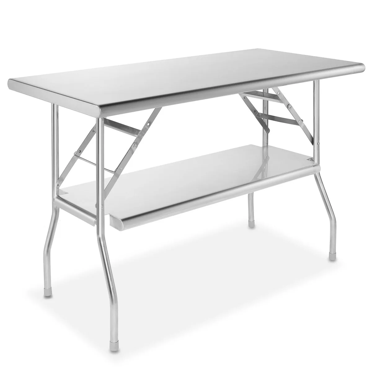 Gridmann Gridmann GR51-2448FD food service folding table 48 x 24 in with under shelf — product photo
