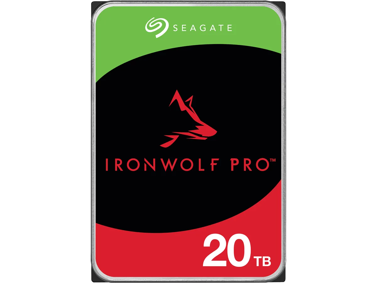 Seagate Seagate IronWolf Pro 20TB 7200 RPM 256MB CMR SATA 6.0Gb/s 3.5" NE-ST20000NE000 internal hard drive — product photo