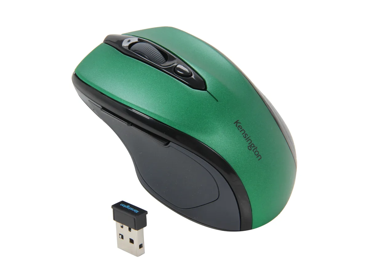 Kensington Kensington Pro Fit Mid-Size Mouse K72424AM Emerald Green RF Wireless Optical 1600 dpi — product photo