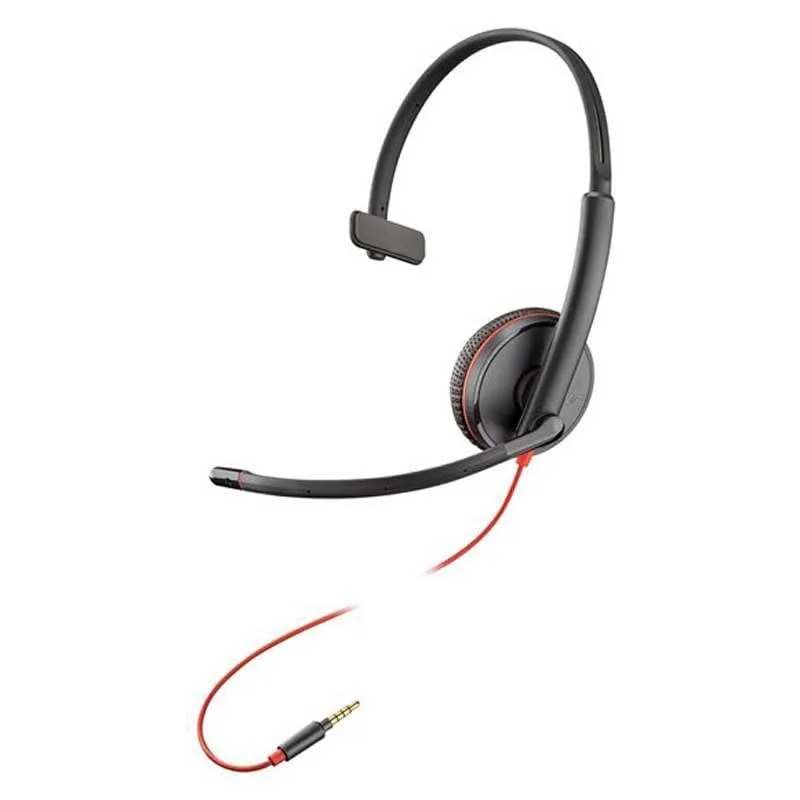 POLY POLY Blackwire C3215 Monaural Headset 3.5mm + USB-C/A Adapter 8X227A6 — product photo