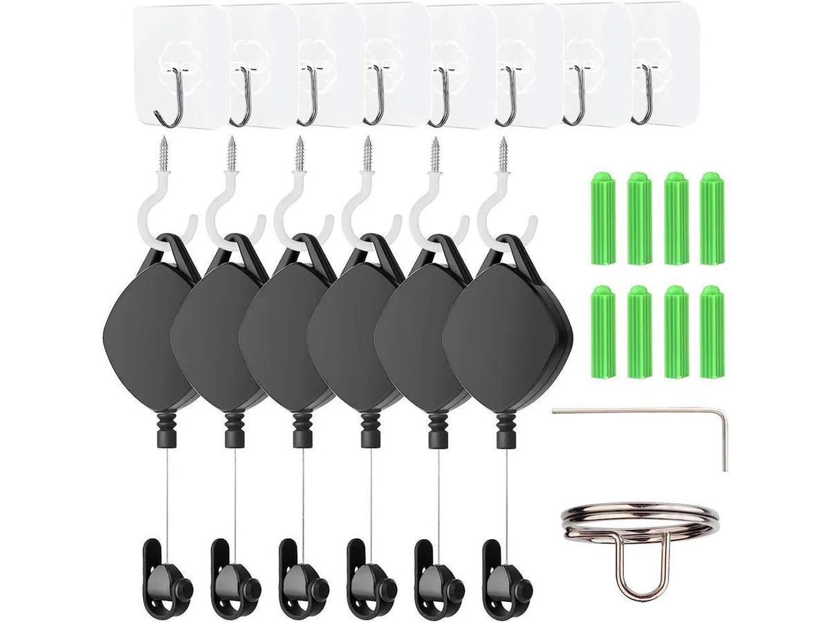 BONAEVER BONAEVER VR Cable Management System 6 Pack Black — product photo