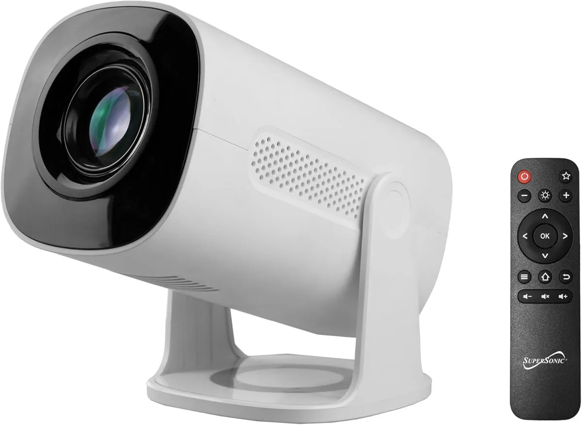 SUPERSONIC SUPERSONIC SC-92P 720p Projector 1760 Lumens Rotatable White — product photo