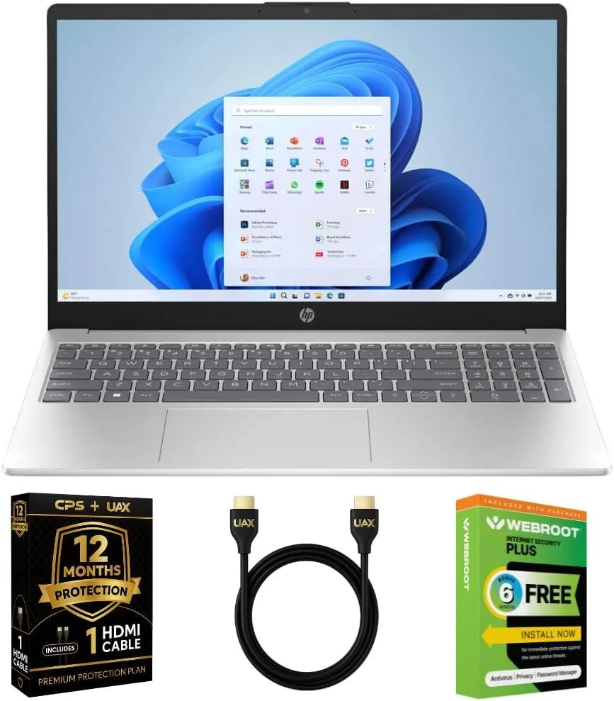 HP HP OmniBook 15.6" Touchscreen Laptop Ryzen AI 5 340 16GB 512GB NVMe Bundle — product photo