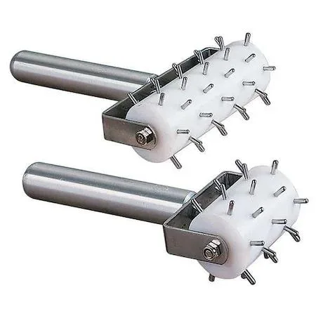 Clear half-size roller docker with stainless steel pins and aluminium handle