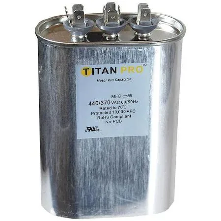 Packard Inc Packard Inc Titan Pro Dual Run Capacitor 30/7.5 MFD 440/370V AC — product photo
