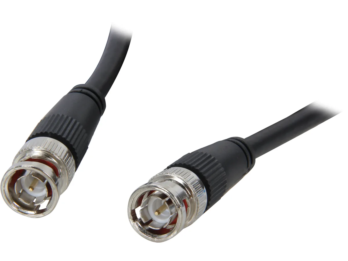 Cables To Go Cables To Go 40029 BNC cable male to male 25 ft 75 ohm RG59 double shielded black — product photo