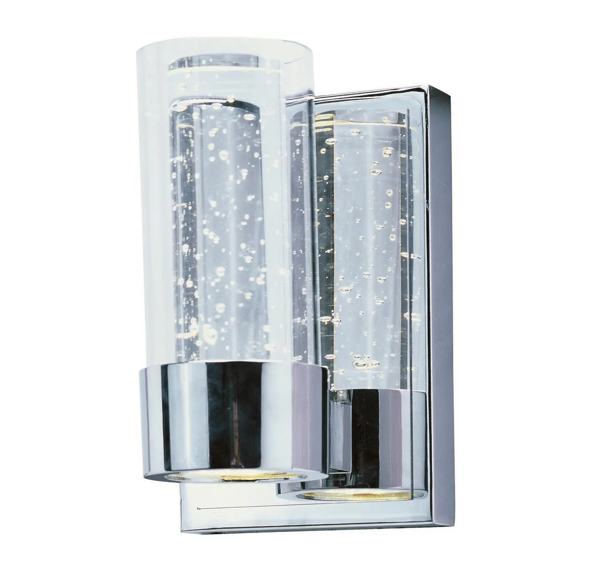 Maxim Mfg. Maxim Mfg. Sync 5" 2-Light Clear Bath Vanity Polished Chrome — product photo
