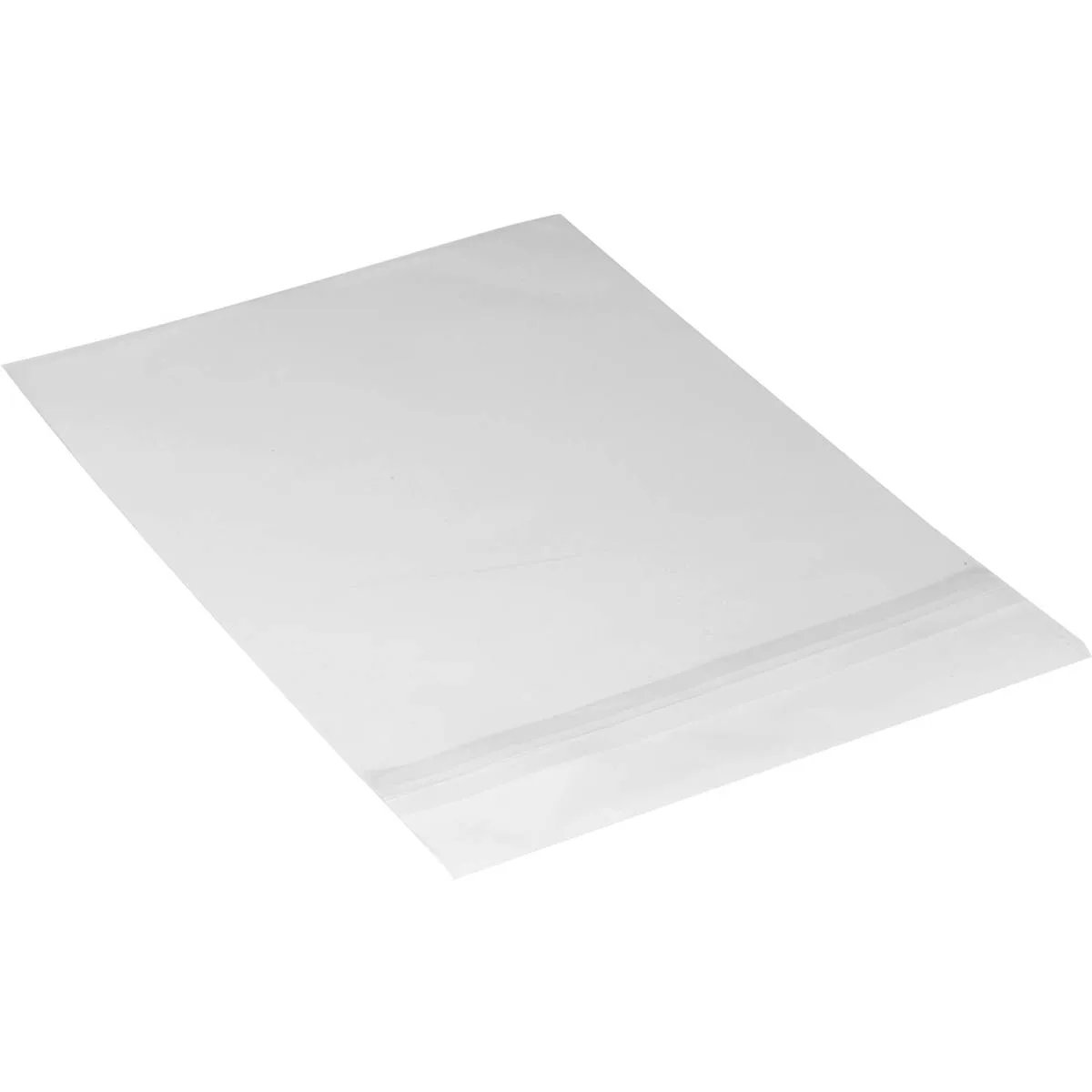 Pack of 100 clear archival bags with safety seal, 8-3/4 by 11-1/16 inches