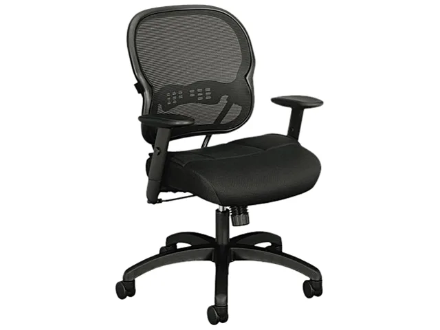 HON HON VL712MM10 mid-back mesh office chair, black — product photo