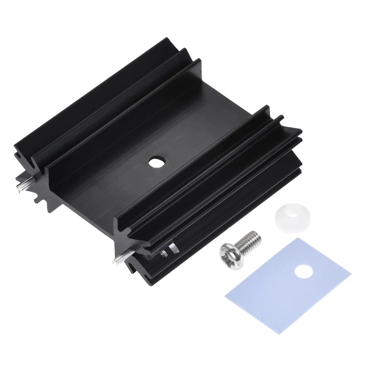 Unique-Bargains Unique-Bargains TO-220 Aluminum Heatsink 34x25x12mm Black 10pcs — product photo