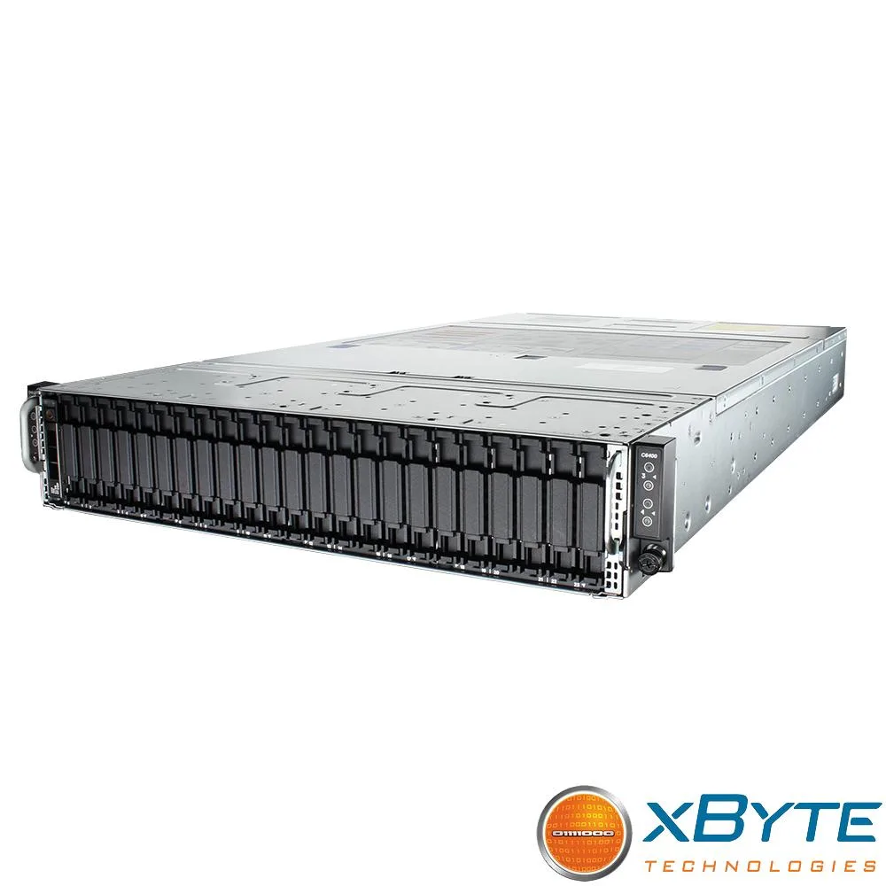 DELL DELL PowerEdge C6400 2U Rack Server 24×2.5" H330 1×C6420 Node — product photo