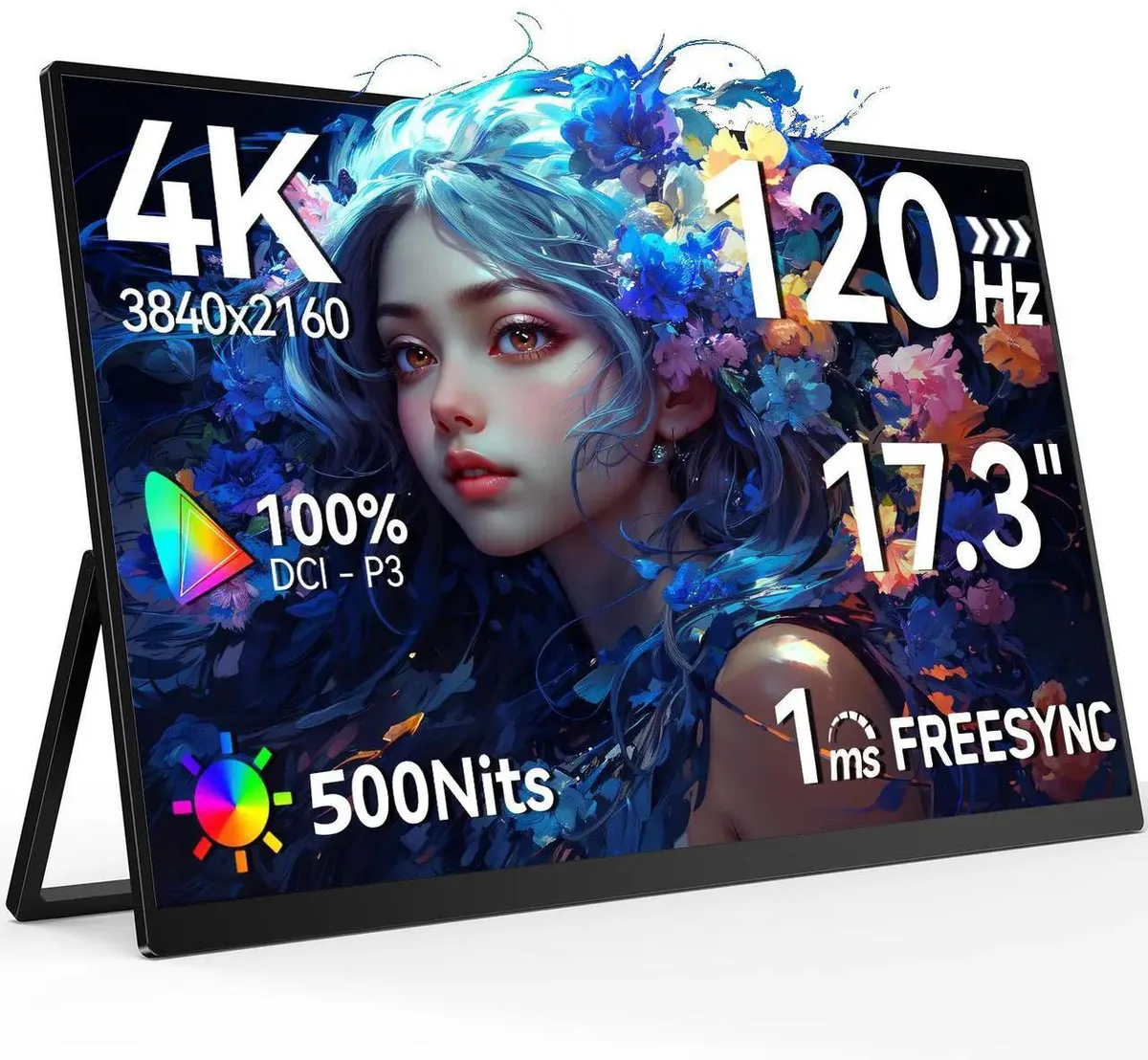 Uperfect Uperfect 17.3" 4K 120Hz Portable Gaming Monitor — product photo