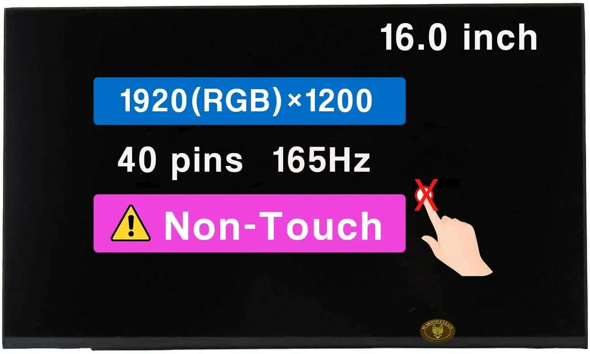 NUOLAISUN NUOLAISUN laptop screen ASUS ROG Strix G16 2023 G614J 1920x1200 165Hz 40-pin — product photo