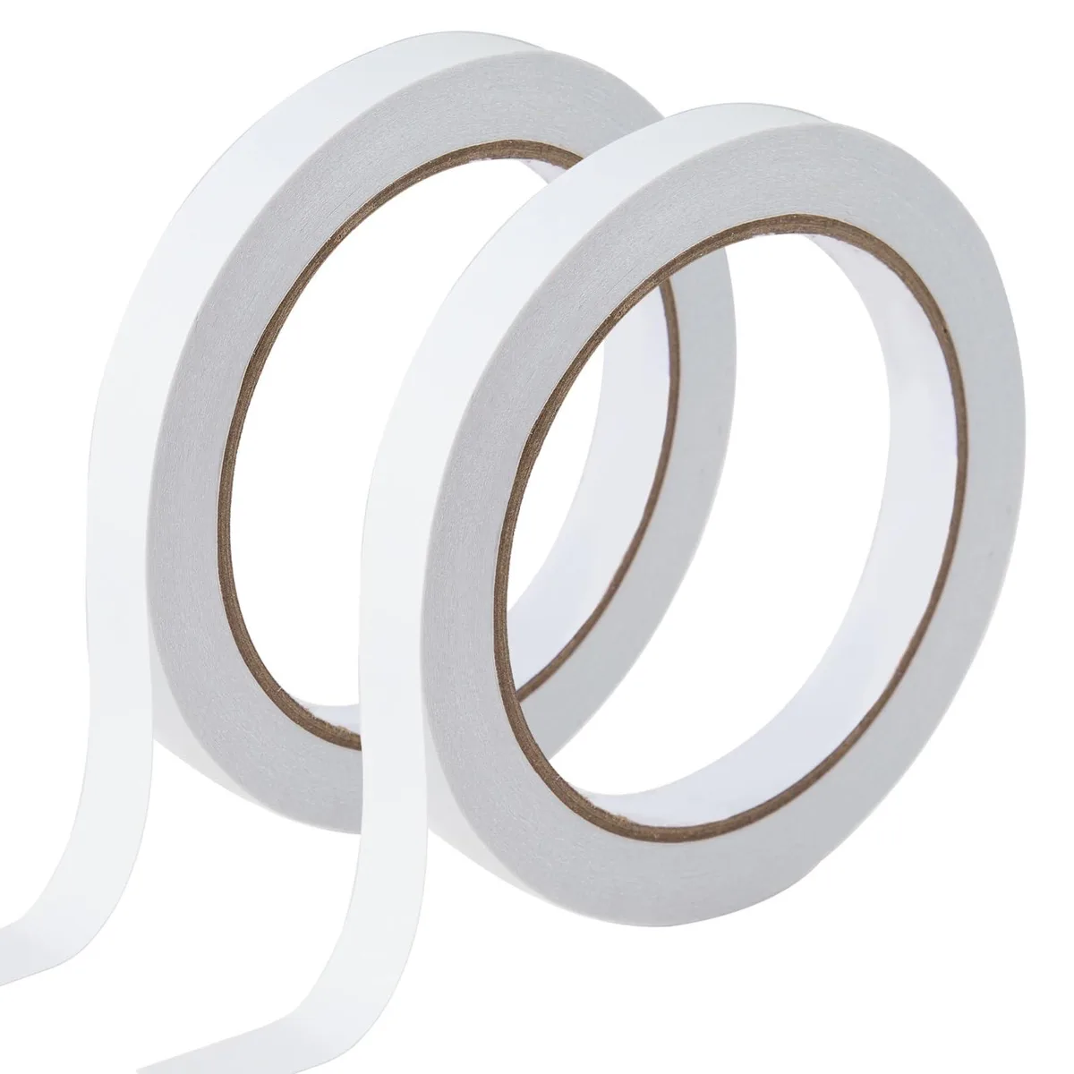 Two 6 mm white double-sided tape rolls on a dispenser