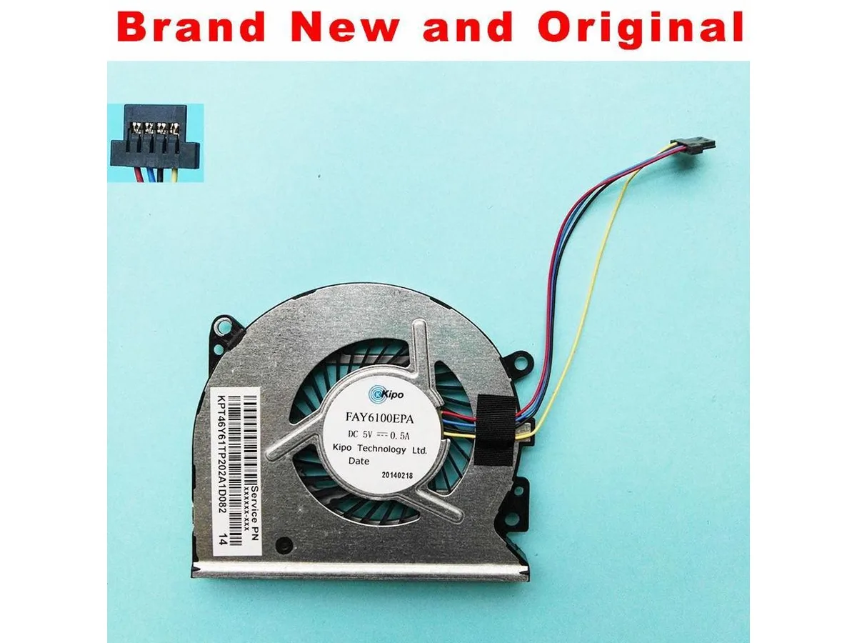 Fans Fans CPU Cooling Fan HP ENVY 15-U 776213-001 779598-001 FAY6100EPA — product photo