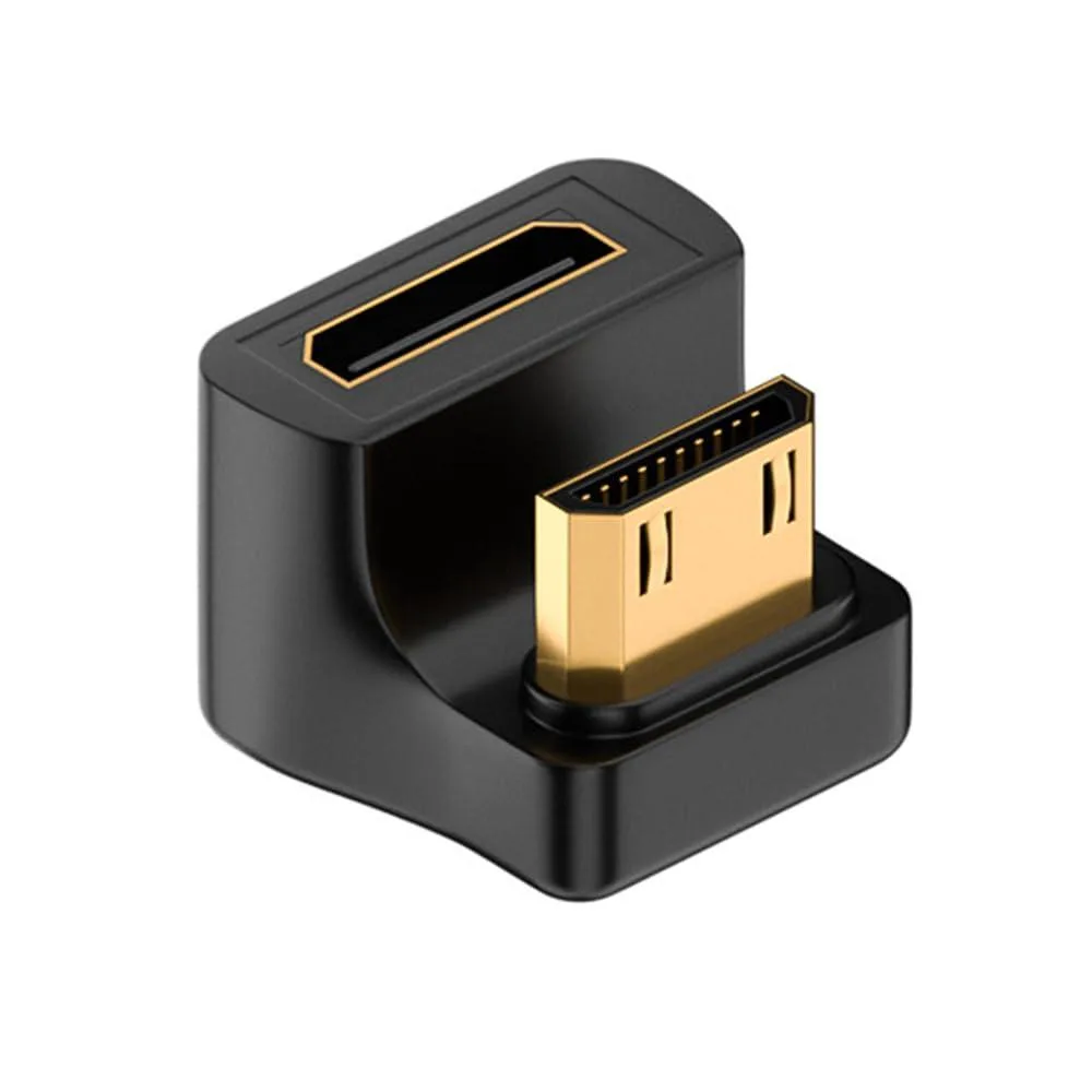 LORDWORLD LORDWORLD 360-Degree U-Shaped Mini HDMI 1.4 Male to Female Adapter — product photo
