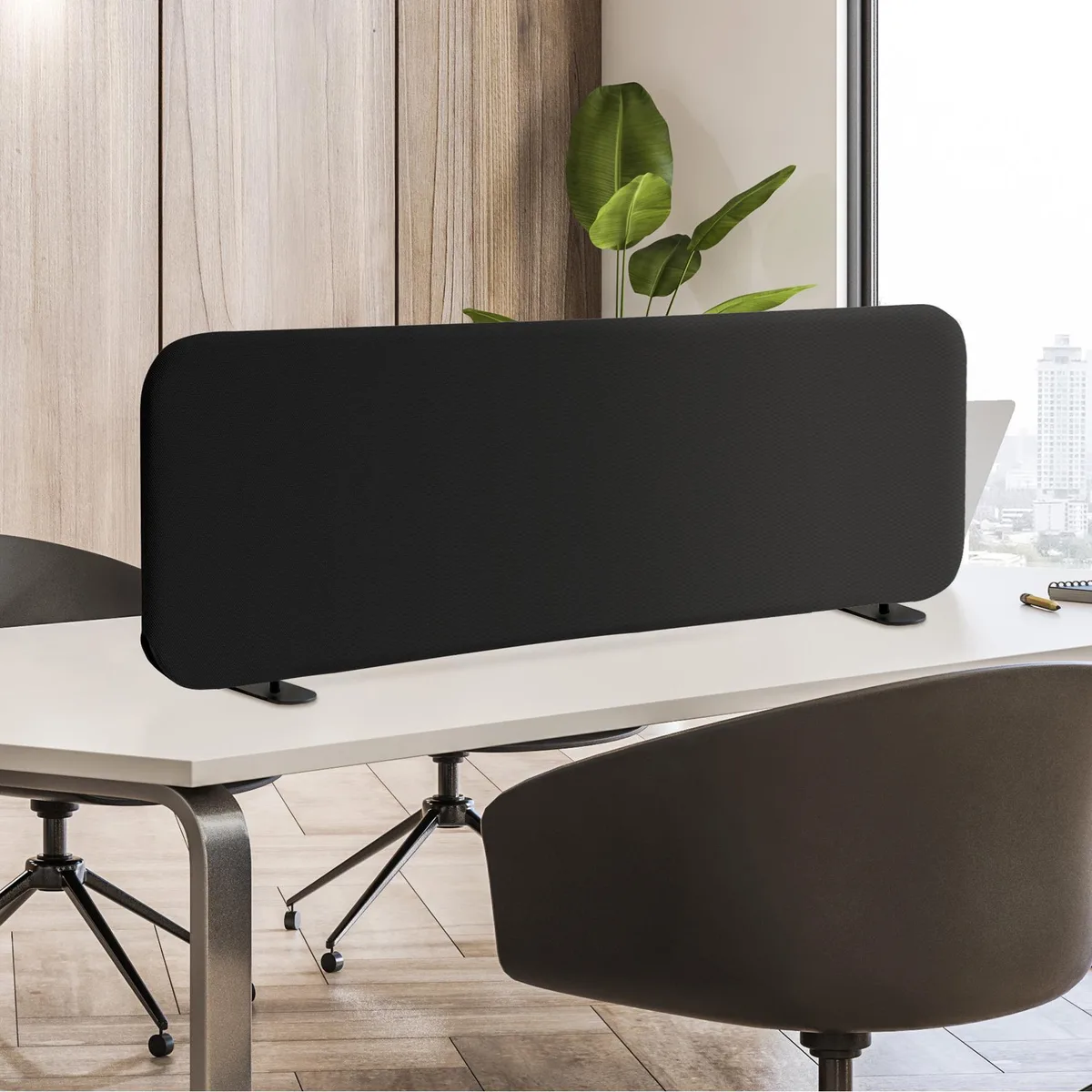 DECOLAB DECOLAB Desk Divider 48"x18" Midnight — product photo