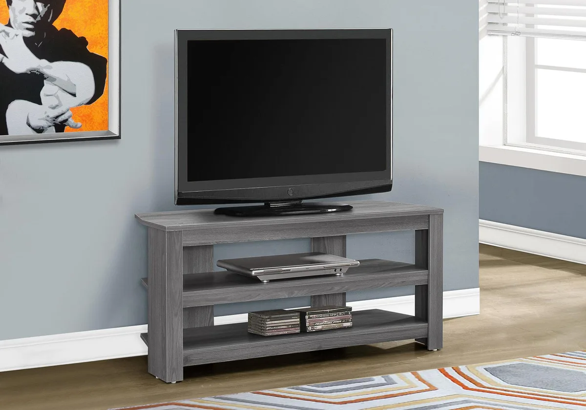tuphen tuphen 42 Inch TV Stand Grey 42x16x20 Inch — product photo