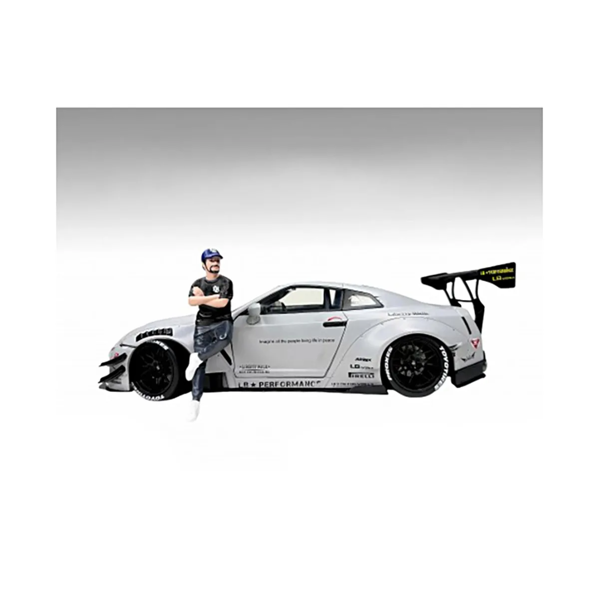 American Diorama American Diorama "LB Nation" Figure #1 1/18 Scale Hobby Collectible 3.5 Inches — product photo