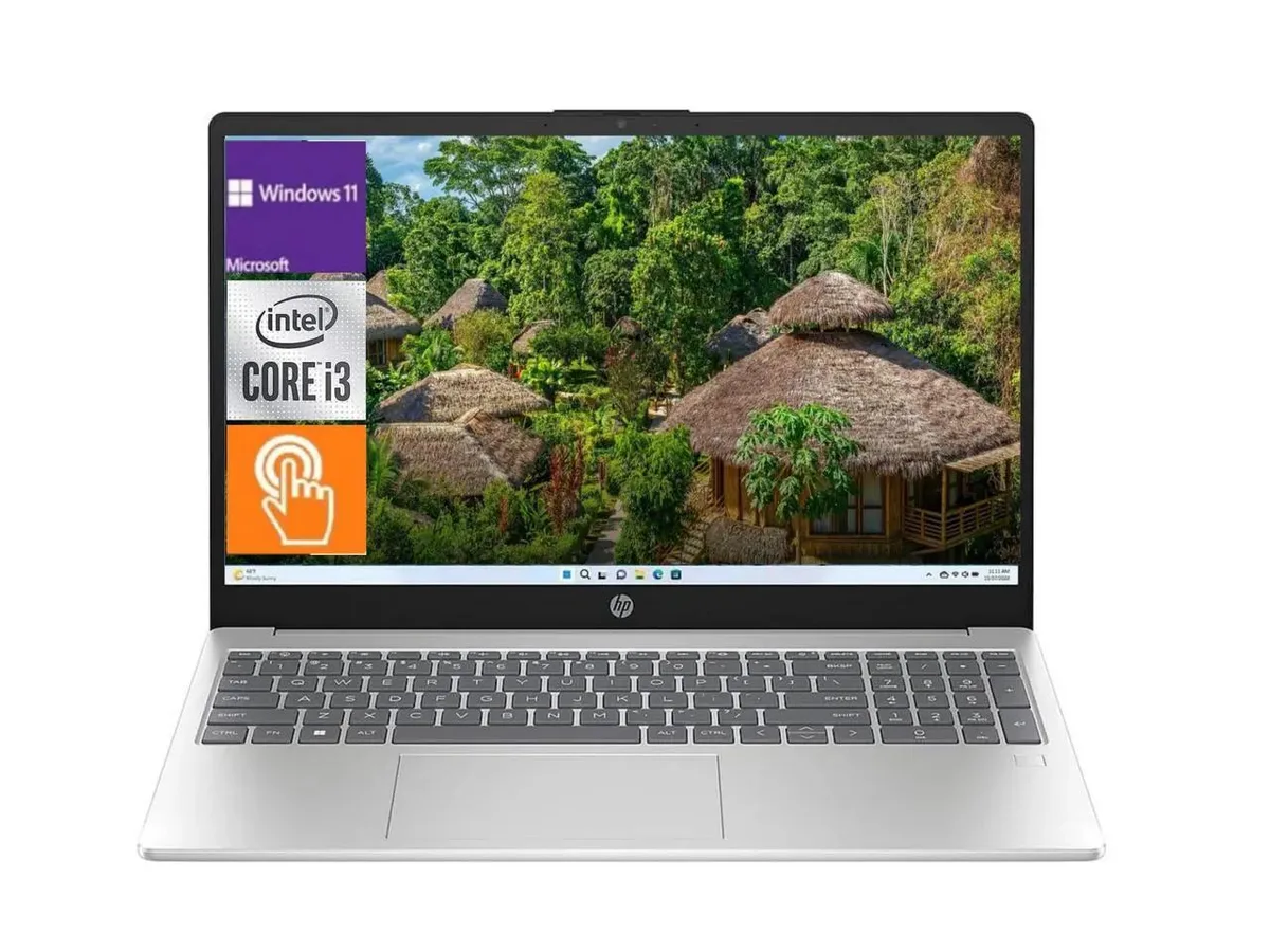 HP HP Business Laptop 15.6" HD Touchscreen Intel Core i3-1315U 16GB 1TB SSD Windows 11 Home Silver — product photo