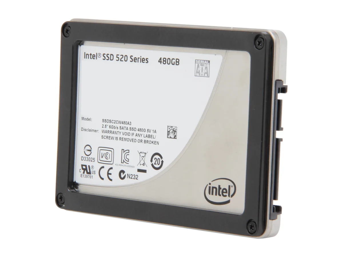 Intel Intel 520 Series Cherryville 2.5" 480GB SATA III Internal SSD SSDSC2CW480A310 — product photo