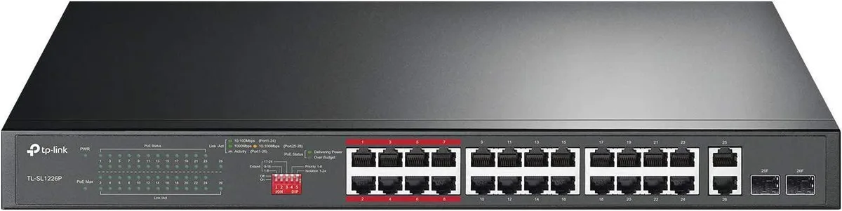 TP-Link TP-Link TL-SL1226P 26-port PoE+ network switch — product photo
