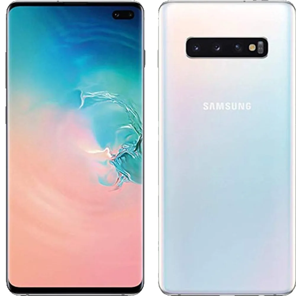 SAMSUNG SAMSUNG Galaxy S10+ Dual SIM 128GB 8GB Prism White cell phones - unlocked — product photo
