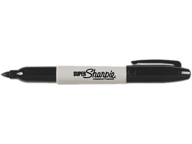 Sharpie Sharpie 33001 Super Permanent Marker Fine Point Black Dozen — product photo