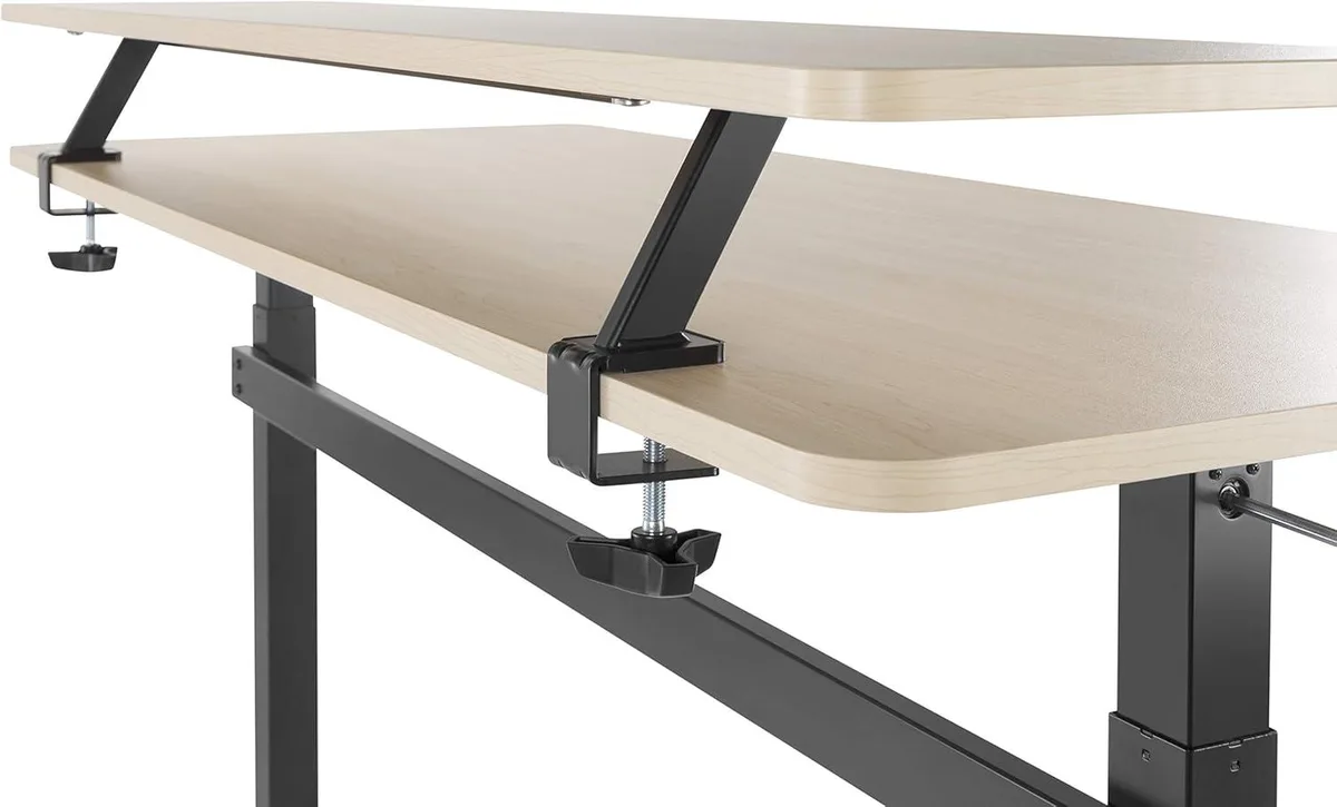 PISKEKAT PISKEKAT 55 Inch Clamp-On Desk Shelf Maple — product photo