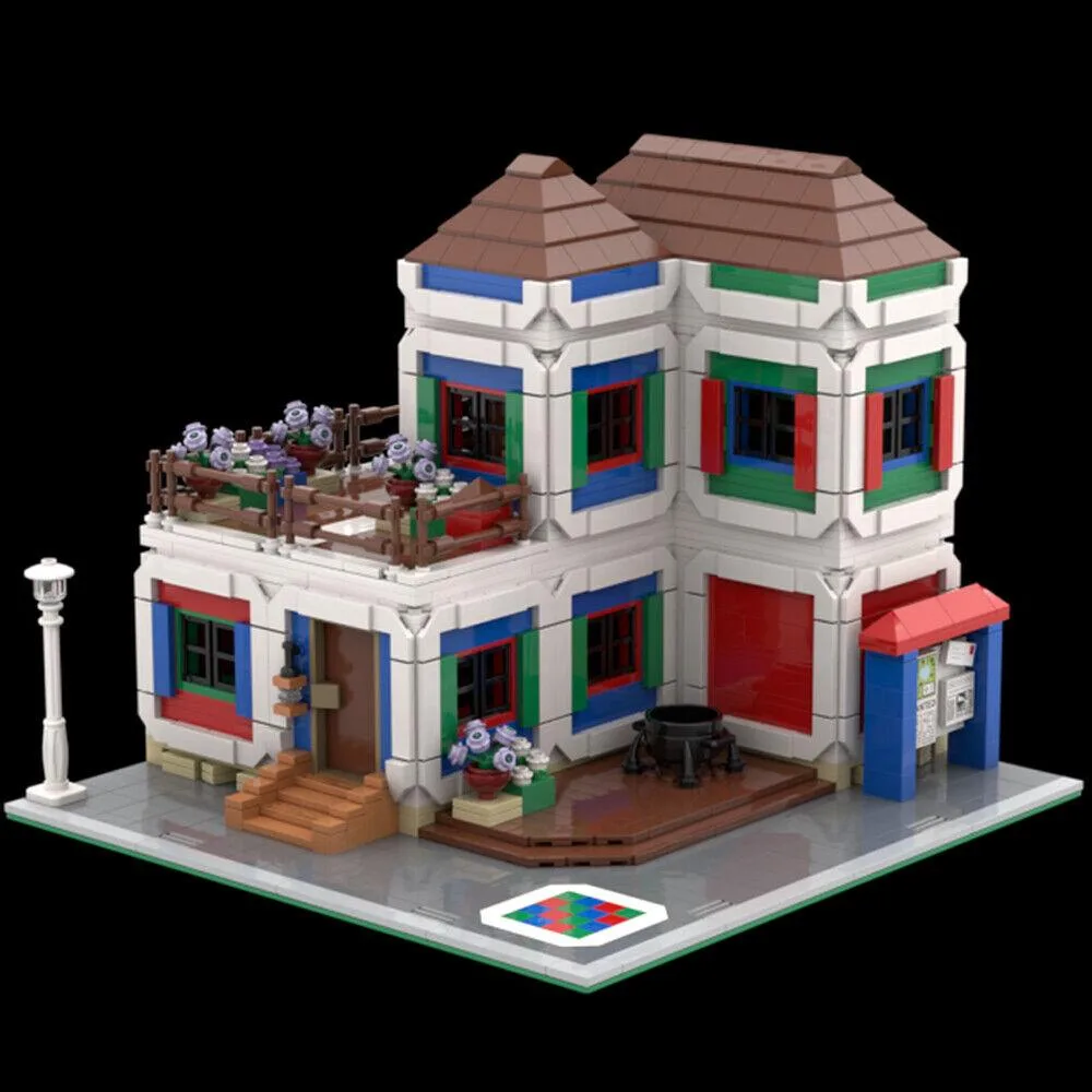 ZITIANYOUBUILD ZITIANYOUBUILD MOC-75865 Colourful Homes Town Modular Building 1865 Parts — product photo