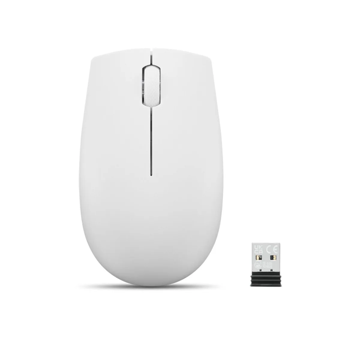 Lenovo Lenovo 300 Wireless Compact Mouse Cloud Grey GY51L15677 1000 DPI 2.4 GHz 12 month battery — product photo
