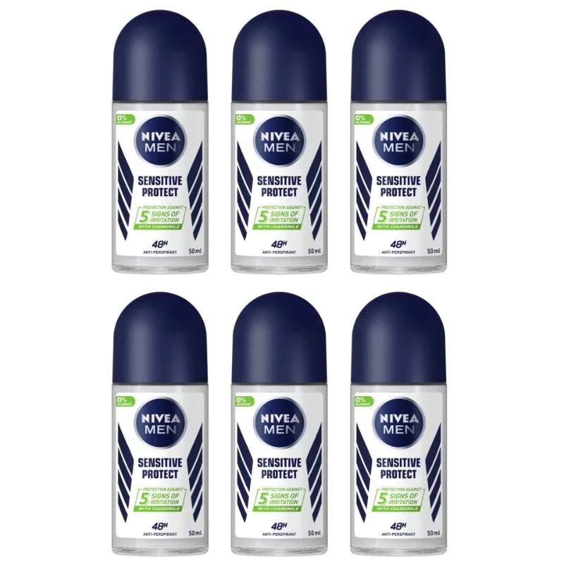 Nivea Nivea NIVEA-DEO-6PK Roll-On Sensitive Protect 50 ml 6-pack skin care — product photo