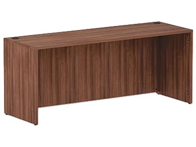 Alera Alera ALEVA257224WA Valencia Credenza Shell 70.88" x 29.63" x 23.63" Modern Walnut office furniture — product photo