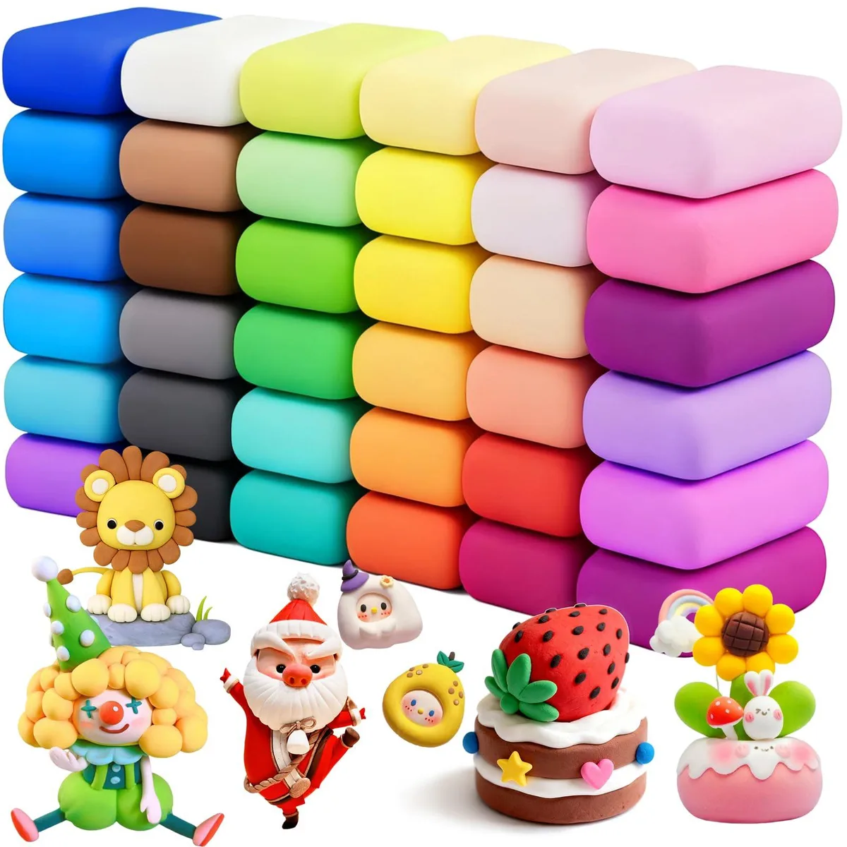  OJYUDD Air Dry Clay 36 Colors 12 g — product photo