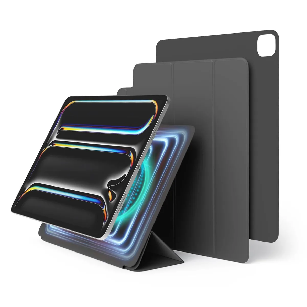 elago elago Magnetic Folio Case 2 in 1 Accessory 13 inch Dark Grey — product photo