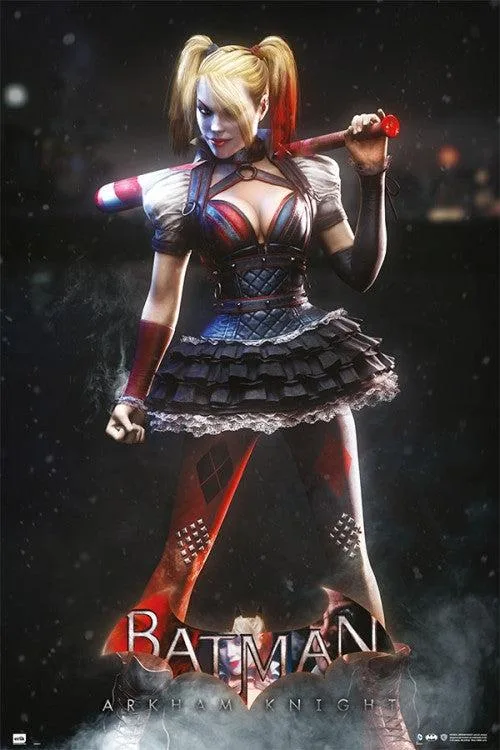 Posterazzi GPE4917 poster 24 x 36 inches Batman Arkham Harley Quinn artwork on heavy stock paper