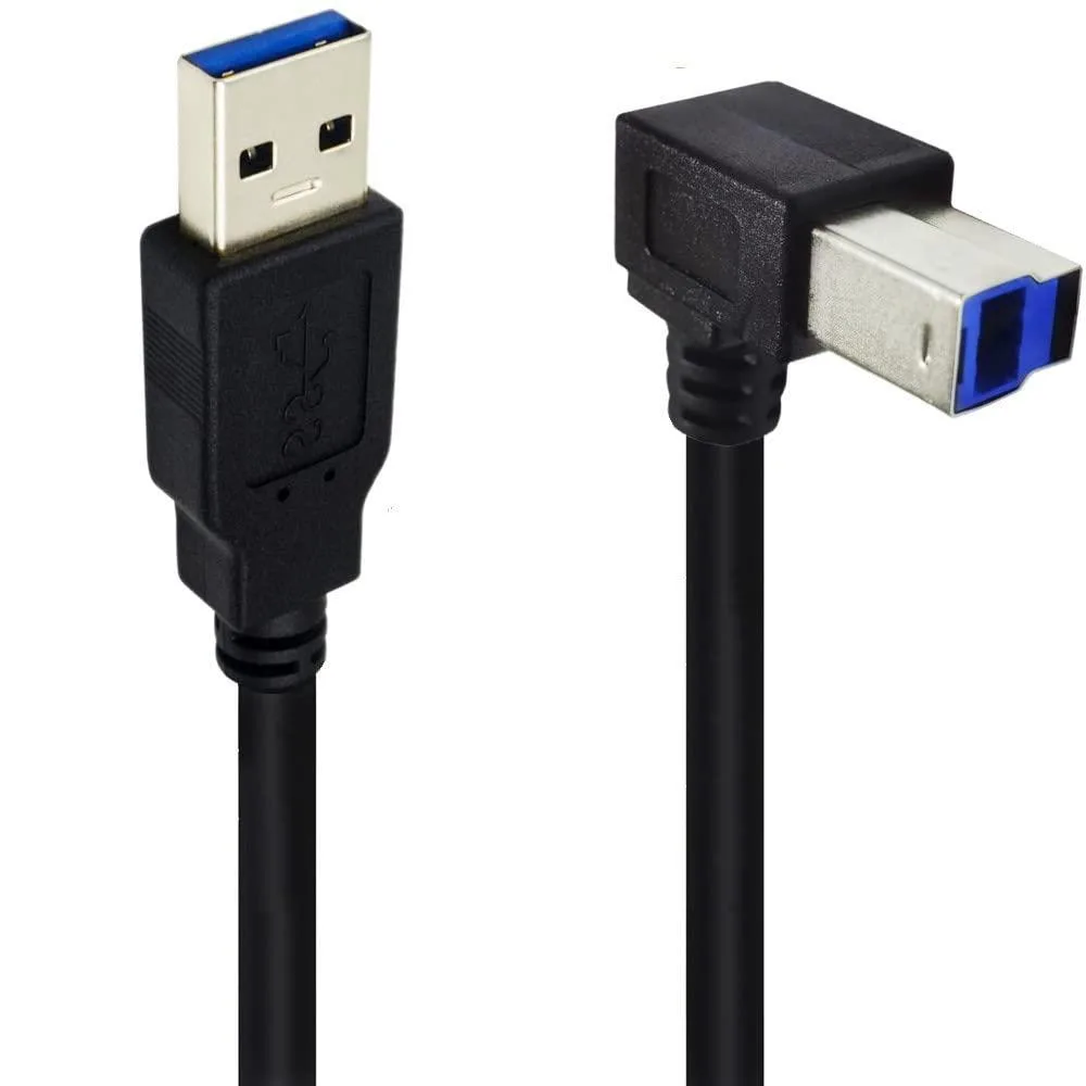 TeKit TeKit USB 3.0 Type A to 90° Type B cable 1.6 ft — product photo