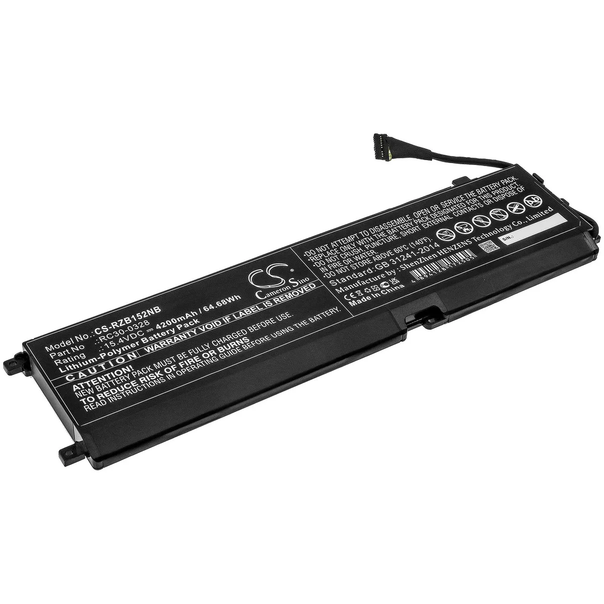Cameron &amp; Co Cameron &amp; Co DS-CS-RZB152NB laptop battery 4.2 Ah 15.4 V 64.68 Wh — product photo