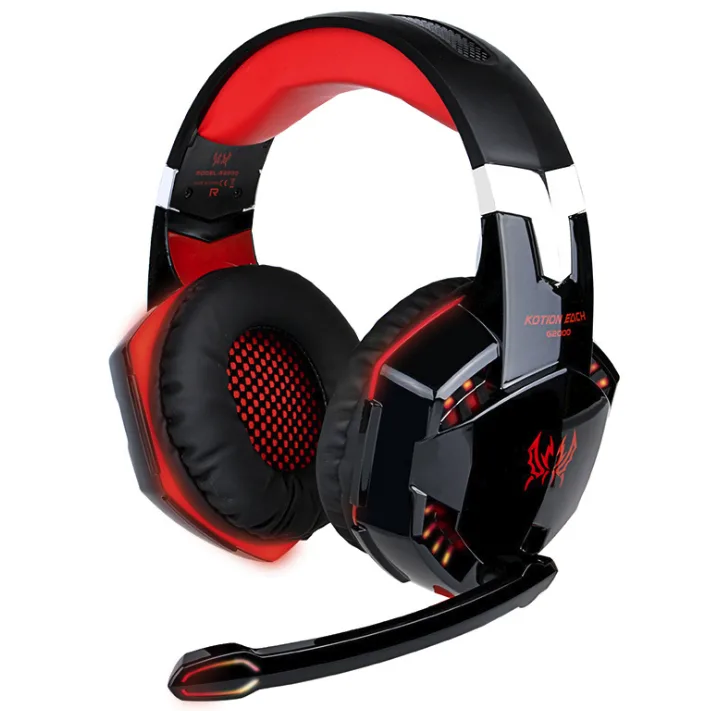 BYOBCREW BYOBCREW G2000 50mm Wired Gaming Headset Red — product photo