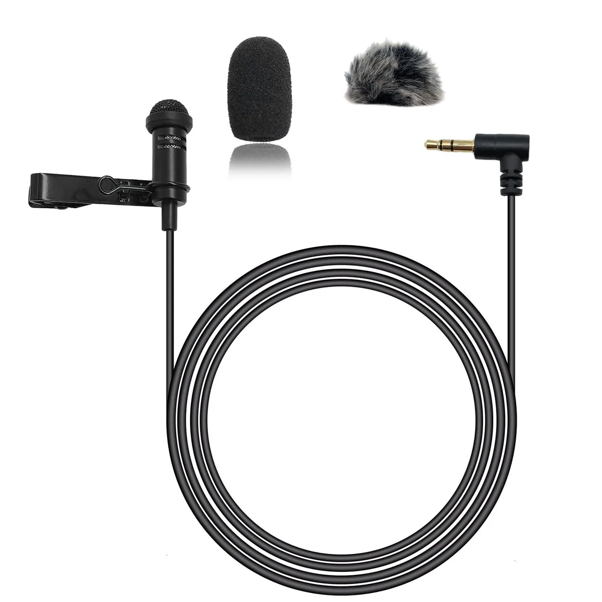NewTH Lavalier Microphone 1.5 m 3.5 mm TRS Black -32 dB 70 dB SNR — product photo