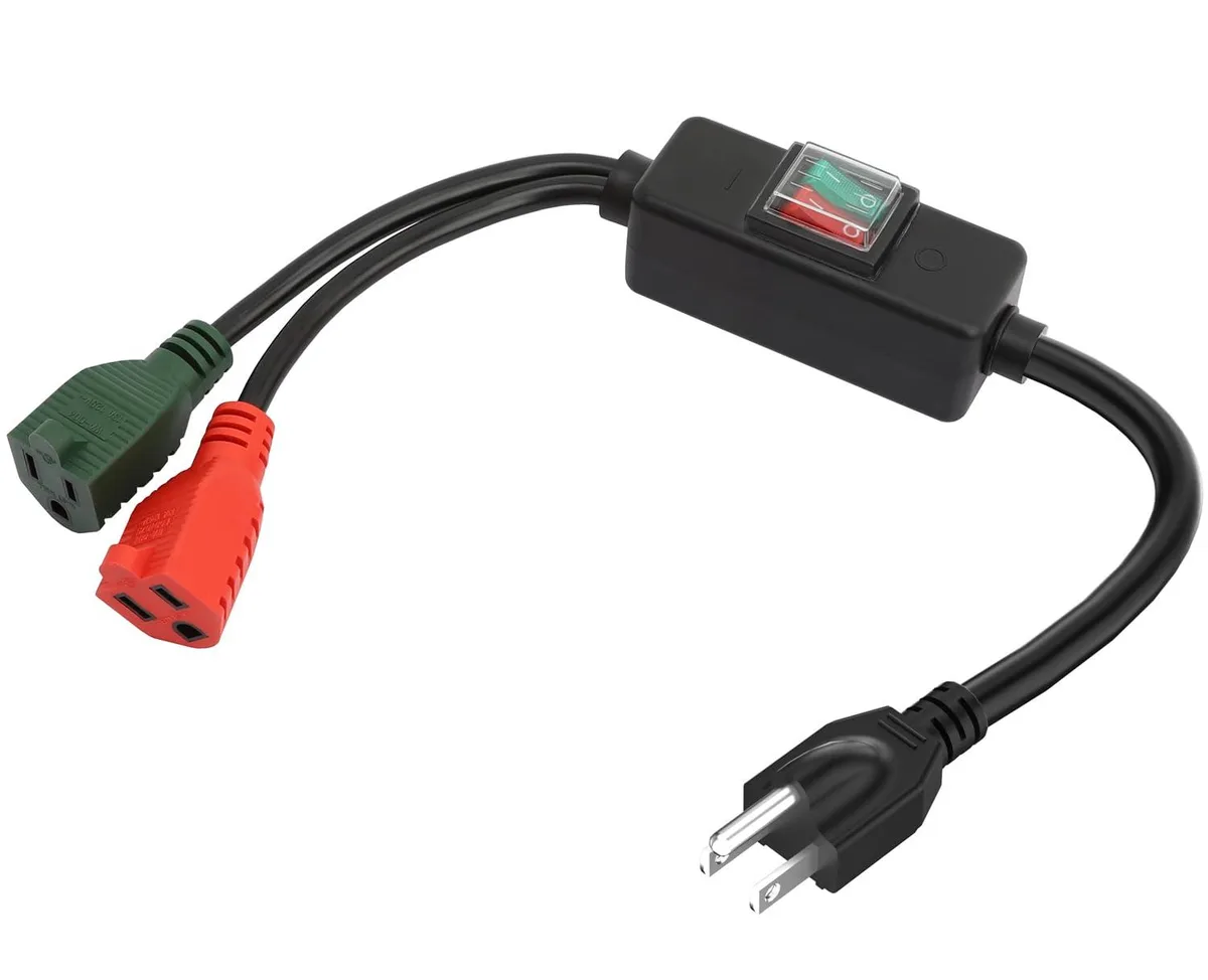 Plugrand WA-003 3-Prong Outdoor Waterproof Power Extension Cord 1.5ft IP57 14AWG 15A 125V — product photo