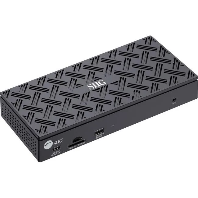 SIIG, Inc SIIG, Inc JU-DK0Q11-S1 Docking Station 100W PD 2.5GbE 4K Quad Video — product photo