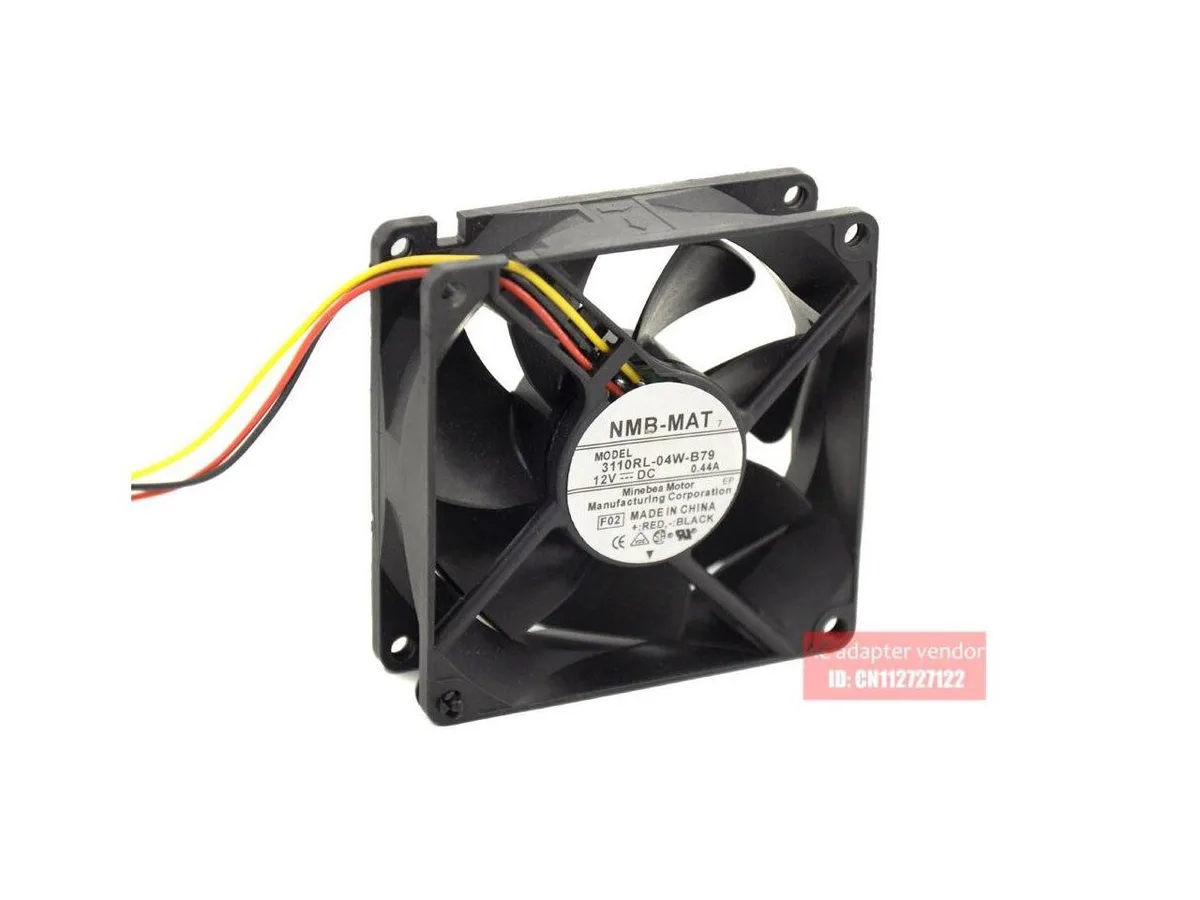 Fans Fans NMB 3110RL-04W-B79 12V .44A 80*80*25 3-wire ball bearing case fan — product photo