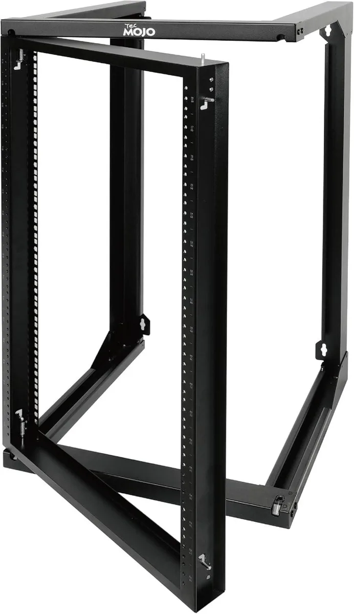 BFKK BFKK 18U Wall Mount Server Rack 18in Depth 16in Mounting Holes Swing Gate Square Tapped Holes — product photo